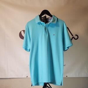 Tommy Hilfiger Aqua Polo Shirt